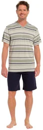 Shorty Herren Pyjama kurz (2 tlg) Baumwolle