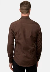 Rusty Neal Langarmhemd Braun/Dunkelgrün/Khaki/Dunkelbraun