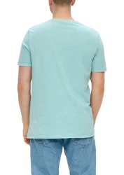 s.Oliver Kurzarmshirt T-Shirt mit Logo-Patch 
