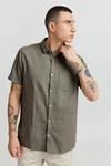 !Solid Leinenhemd SDAllan Dunkelgrün/Khaki/Beige