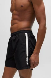 BOSS Badeshorts Dolphin Schwarz/Dunkelblau