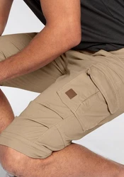 Bruno Banani Jeansbermudas schmale Passform mit Cargotaschen Khaki/Beige/Braun