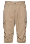 Bruno Banani Jeansbermudas schmale Passform mit Cargotaschen Khaki/Beige/Braun