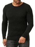 RedBridge Strickpullover Rundhals Schwarz/Dunkelblau/Dunkelgrün
