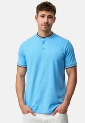Indicode T-Shirt INOdell Blau/Hellblau