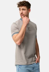 Indicode T-Shirt INOdell Braun/Khaki/Beige/Hellgrau/Grau