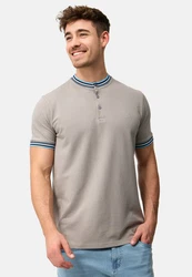 Indicode T-Shirt INOdell Braun/Khaki/Beige/Hellgrau/Grau