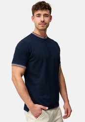 Indicode T-Shirt INOdell Dunkelblau/Hellblau