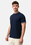 Indicode T-Shirt INOdell Dunkelblau/Hellblau