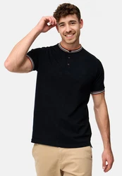 Indicode T-Shirt INOdell Dunkelblau/Schwarz