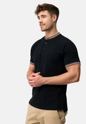 Indicode T-Shirt INOdell Dunkelblau/Schwarz