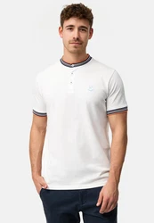 Indicode T-Shirt INOdell Weiß/Grau/Creme/Blau
