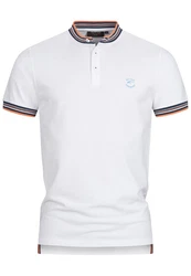 Indicode T-Shirt INOdell Weiß/Grau/Creme/Blau