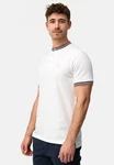 Indicode T-Shirt INOdell Weiß/Grau/Creme/Blau