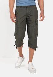 Camel Active 3/4-Hose Khaki/Dunkelgrün