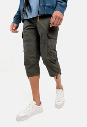 Camel Active 3/4-Hose Khaki/Dunkelgrün