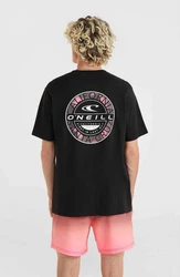 O'Neill T-Shirt JACK O'NEILL BACKPRINT T-SHIRT Schwarz/Rot