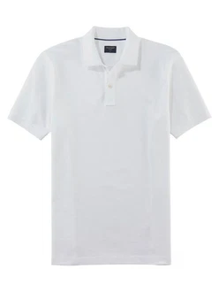 OLYMP Poloshirt Weiß/Creme/Grau/Dunkelblau