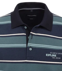 CASAMODA T-Shirt Polo Blau/Dunkelgrün/Hellblau/Dunkelblau/Türkis/Grün