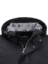 Schietwetter Funktionsjacke Herren Drei Finger John Schwarz/Dunkelblau