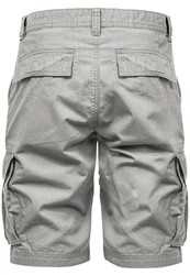 Amaci&Sons Cargoshorts SAUGET Regular Fit Grau/Khaki/Hellgrau
