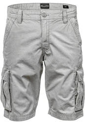 Amaci&Sons Cargoshorts SAUGET Regular Fit Grau/Khaki/Hellgrau