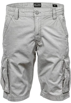 Amaci&Sons Cargoshorts SAUGET Regular Fit Grau/Khaki/Hellgrau
