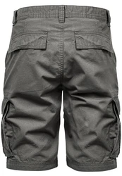 Amaci&Sons Cargoshorts SAUGET Regular Fit Khaki/Dunkelgrün/Grau
