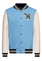 KingKerosin Collegejacke Detroit Greaser Hellblau/Blau