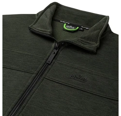 Kjelvik Strickfleecejacke Wilco Dunkelgrün/Grün