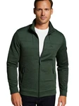 Kjelvik Strickfleecejacke Wilco Dunkelgrün/Grün