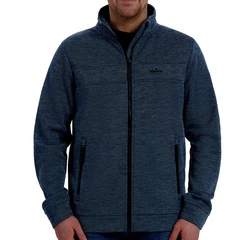 Kjelvik Strickfleecejacke Wilco Hellblau/Dunkelblau/Türkis/Blau