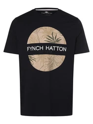 FYNCH-HATTON T-Shirt Schwarz/Dunkelblau/Dunkelrot
