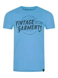 T-Shirt Herren Printshirt DFNuri Regular Fit (1-tlg) Kurzarm Tee Shirt mit Rundhalsausschnitt aus 100% Baumwolle