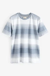 T-Shirt T-Shirt mit Strukturstreifen (1-tlg)