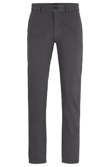 BOSS ORANGE Chinos Chino Slim Dunkelgrau/Hellgrau/Grau/Khaki