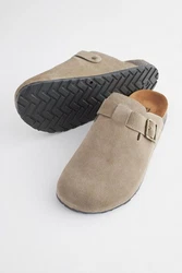 Next Hausschuhe Pantolette Beige/Khaki/Braun/Dunkelgrün