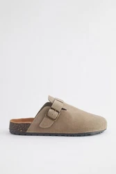 Next Hausschuhe Pantolette Beige/Khaki/Braun/Dunkelgrün