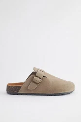 Next Hausschuhe Pantolette Beige/Khaki/Braun/Dunkelgrün