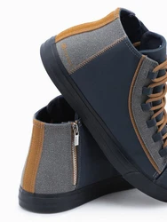 OMBRE Herrenturnschuhe Sneaker Blau/Dunkelblau/Hellblau