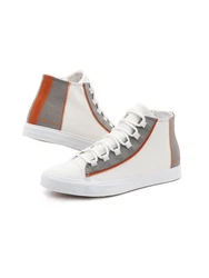 OMBRE Herrenturnschuhe Sneaker Grau/Hellgrau/Rot