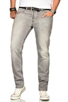 Alessandro Salvarini Straight Jeans ASAngelo Khaki/Beige/Grau/Hellgrau/Braun