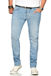 Alessandro Salvarini Straight Jeans ASAngelo Hellblau/Blau