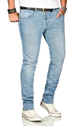 Alessandro Salvarini Straight Jeans ASAngelo Hellblau/Blau