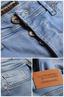 Alessandro Salvarini Straight Jeans ASAngelo Hellblau/Blau