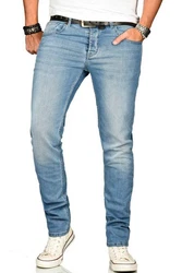 Alessandro Salvarini Straight Jeans ASAngelo Hellblau/Blau