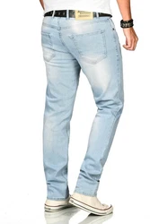 Alessandro Salvarini Straight Jeans ASAngelo Hellblau