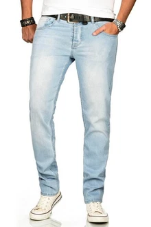 Alessandro Salvarini Straight Jeans ASAngelo Hellblau