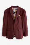 Next Baukastensakko Motion Flex Stretch Slim Fit Anzugsakko Dunkelrot/Bordeaux/Rot Next Baukastensakko Motion Flex Stretch Slim Fit Anzugsakko Dunkelrot/Bordeaux/Rot