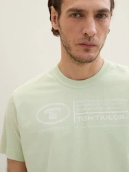 TOM TAILOR T-Shirt Hellgrün/Grün/Khaki